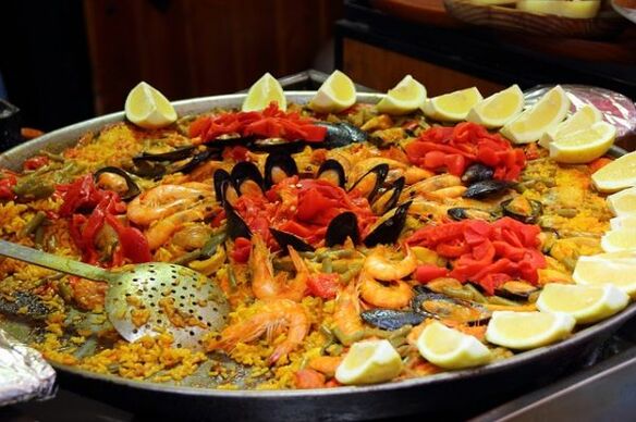 seafood pilaf for Mediterranean cuisine